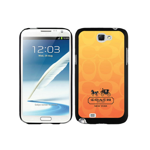 Coach In Signature Orange Samsung Note 2 Cases DTG | Coach Outlet Canada